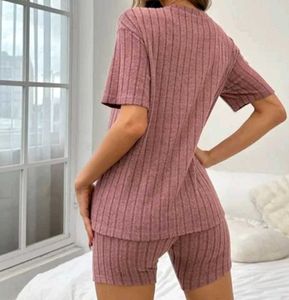 Ribbed Knit Lounge Set
