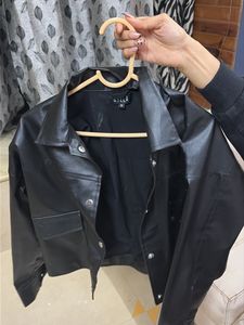 Stylish Black Faux Leather Jacket
