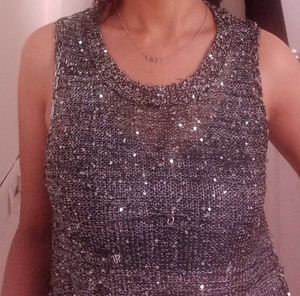 Sparkly Knit Sleeveless Top