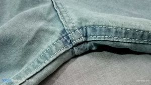 Light Blue Wide-Leg Jeans with Racing Stripe