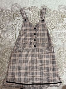 Cute Plaid Jumper Dress