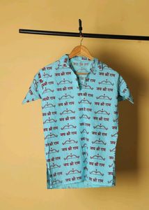 Cotton Tshirt With Shri Ram Print