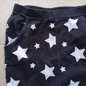 Kids Star Print Mini Fitted Pencil Skirt