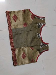 Maroon Green Colour Blouse