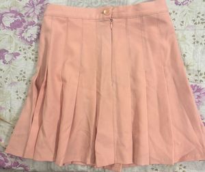 Pinterestry Korean Mini Skirt, Pink Plated Cute