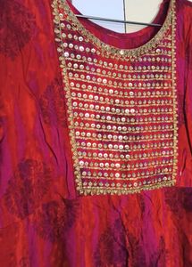 Pink Red Kurti ♦️