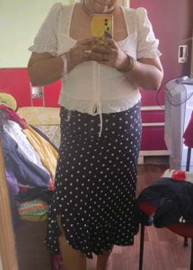 Polka Dot Ruffle Skirt