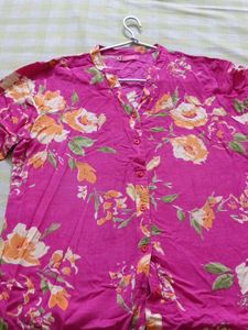 Floral Pink Shirt