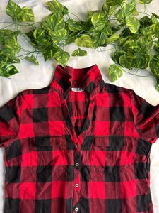 New York &amp; Company Women’s Red Shirt