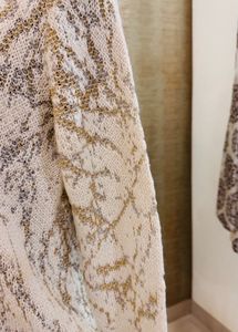 Off White And Gold Sweater
