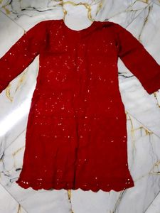 Red Embellished Dress