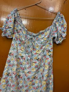 Floral Blue Dress