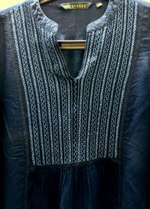 Blue Embroidered Tunic