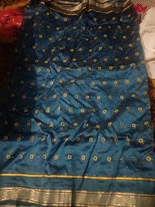 Elegant Blue Saree