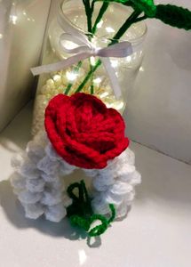 Crochet Rose Gajra ❤️