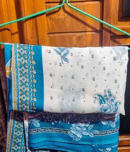 😃Floral Print Saree