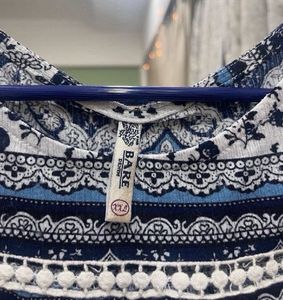 BARE DENIM Printed Top