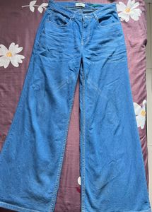 Wide Leg Denim Jeans