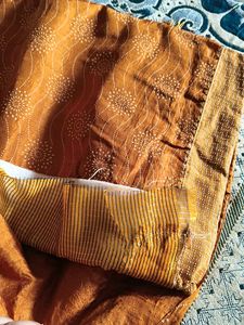 Elegant golden Saree