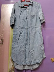 Soft Denim Shirt Mid Length