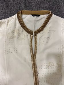 Wishful Anarkali White