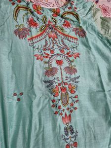 Kurta With Tikki And Thread Work &amp; Duppata
