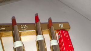 MyGlamm Loot Offers 🎉🎉🎉🎉Myglamm Ultimatte Long Stay Matte Lipstick - Promiscuous (1.3g), Fiery (1.3g) And Trophy (1.3g   New 🆕 🌼 Fresh