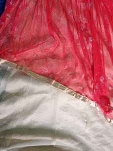 Stylish Red &amp; Gold Ethnic Dress