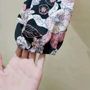 Floral Print Crop Top