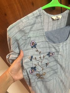 Few Time Worn Pure Cotton Khadi Kurta Set