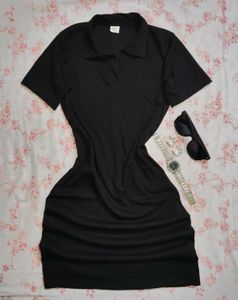 Black Polo Mini Dress