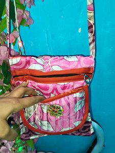 Quilted Floral Crossbody Bag