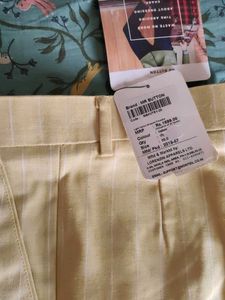 Brand New Trouser - Yellow/White Stripes