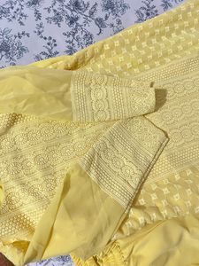 Anouk Chikankari Kurta Set