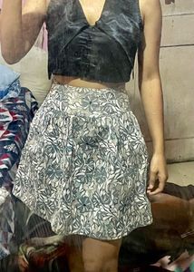 Floral Golden Skirt