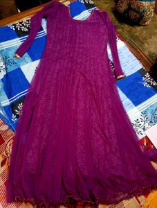 Purple Net+ Synthetic Gown