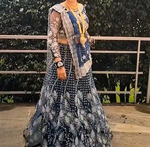 Elegant Blue Lehenga Choli Set