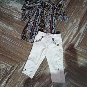 2 Baby Dress Topper And Capri Nd Winter Wear Hot Inner