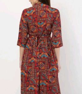 Boho Print Midi Kurti