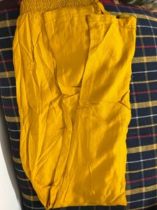 Yellow Straight Pants