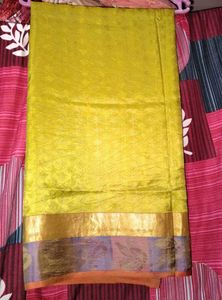 Elegant Mehandi Green Saree