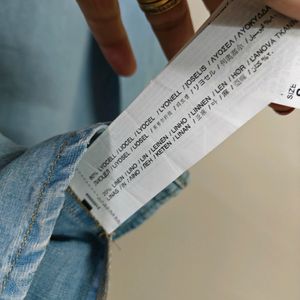 Mango Linen Blend Shirt Dress