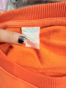 Orange Pullover Sweater