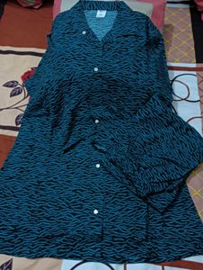 Navy Blue Polka Dot Cord Set