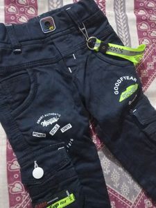 Boy Bottom Wear Black Color
