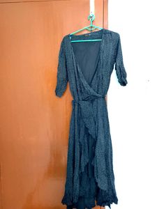 POLKA DOT WRAP DRESS. .