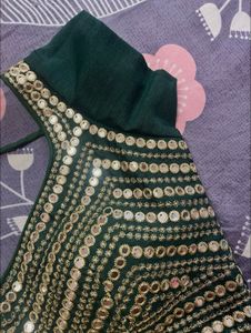 Embellished Green Blouse