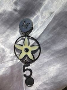 Vintage 'M' Flower Charm