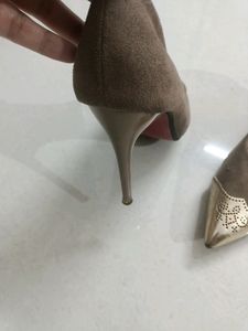 Suede Pointed Toe Heels