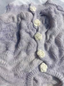 Pinterest Lavender Oversized Knit Cardigan 💜